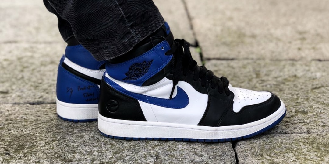 藤原ヒロシが fragment design x Air Jordan 1 の未発表モデルを着用 