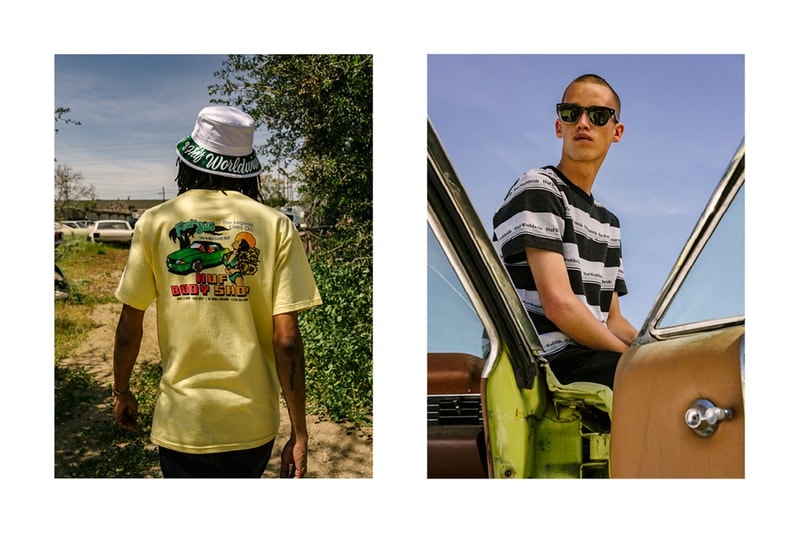 アメリカのロードトリップを彷彿させる HUF の2018年夏コレクション 格安モーテルにマッスルカー……旅に出たくなるルックブックから今季のキーピースをチェックせよ 〈HUF（ハフ）〉からアメリカのロードトリップに着想を得た2018年夏コレクション“The Last Resort”のルックブックが到着。今季は格安モーテルのネオンサインや貰ってもやり場に困るようなモノを取り扱うお土産屋にインスパイアされたグラフィックを採用し、Tシャツ、ボーリングシャツ、コーチジャケット、ジップアップフーディ、タイダイおよびカモフラ柄のストリートウェアなどを展開する。  また、フットウェアカテゴリーからは、〈HUF〉を象徴するInfinityラバーと立体感のあるフォクシングテープを組み合わせ、通気孔でHロゴを表現したヴァルカナイズド製法採用の新モデル、Cliveが登場。そして、スタイルとスキルを兼備するマイアミのトップスケーター、Brad Cromer（ブラッド・クローマー）のシグネチャーモデルはフラミングカラーのスエードにメイクオーバーされ、Hupper 2 Loもブルーナイトスエードとキャンバスの2種類がラインアップした。  〈HUF〉の“The Last Resort”コレクションは5月17日（現地時間）より発売開始とのことなので、@hufjpなどをチェックしつつ国内デリバリーの情報を仕入れていこう。  あわせて、新店舗『HUF HARAJUKU』のオープンに際して来日していた〈HUF〉のクリエイティブチームがレンズ付きフィルムで記録したフォトダイヤリー＆インタビューもチェックしてみてはいかが？