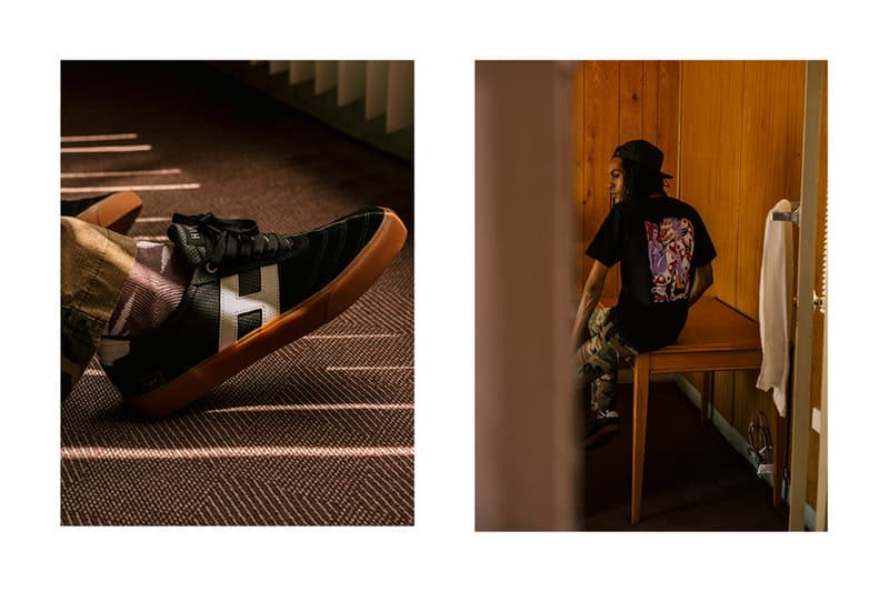 アメリカのロードトリップを彷彿させる HUF の2018年夏コレクション 格安モーテルにマッスルカー……旅に出たくなるルックブックから今季のキーピースをチェックせよ 〈HUF（ハフ）〉からアメリカのロードトリップに着想を得た2018年夏コレクション“The Last Resort”のルックブックが到着。今季は格安モーテルのネオンサインや貰ってもやり場に困るようなモノを取り扱うお土産屋にインスパイアされたグラフィックを採用し、Tシャツ、ボーリングシャツ、コーチジャケット、ジップアップフーディ、タイダイおよびカモフラ柄のストリートウェアなどを展開する。  また、フットウェアカテゴリーからは、〈HUF〉を象徴するInfinityラバーと立体感のあるフォクシングテープを組み合わせ、通気孔でHロゴを表現したヴァルカナイズド製法採用の新モデル、Cliveが登場。そして、スタイルとスキルを兼備するマイアミのトップスケーター、Brad Cromer（ブラッド・クローマー）のシグネチャーモデルはフラミングカラーのスエードにメイクオーバーされ、Hupper 2 Loもブルーナイトスエードとキャンバスの2種類がラインアップした。  〈HUF〉の“The Last Resort”コレクションは5月17日（現地時間）より発売開始とのことなので、@hufjpなどをチェックしつつ国内デリバリーの情報を仕入れていこう。  あわせて、新店舗『HUF HARAJUKU』のオープンに際して来日していた〈HUF〉のクリエイティブチームがレンズ付きフィルムで記録したフォトダイヤリー＆インタビューもチェックしてみてはいかが？