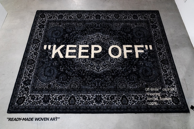 ヴァージル・アブロー x IKEA のタッグがコラボシリーズ “MARKERAD” を遂にお披露目 virgil abloh イケア HYPEBEAST ハイプビースト 家具 ラグ keep off blue
