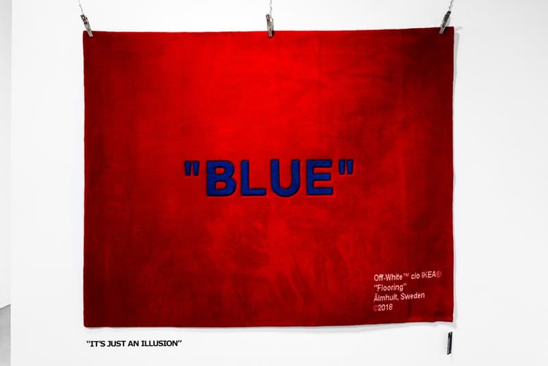 ヴァージル・アブロー x IKEA のタッグがコラボシリーズ “MARKERAD” を遂にお披露目 virgil abloh イケア HYPEBEAST ハイプビースト 家具 ラグ keep off blue