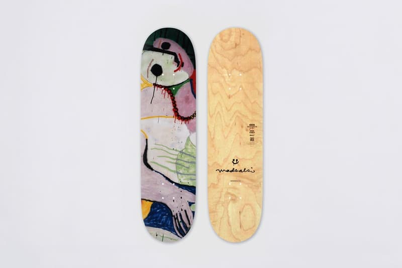 MADSAKI の個展 “Combination Platter” を祝う限定コレクションが登場 パブロ・ピカソの名画をモジッたプリントTシャツや〈Globe〉とのコラボスケートデッキを含む、ライフスタイルアイテムが多数ラインアップ スマイルマーク 安倍晋三 村上隆 MADSAKI マサキ Combination Platter コンビネーションプラッター コラボコレクション ギャラリーペロタン Central Embassy パブロ・ピカソ Tシャツ 灰皿 ライター Globe グローブ コラボスケートデッキ トートバッグ マグカップ 缶バッヂ SIWILAI HYPEBEAST ハイプビースト