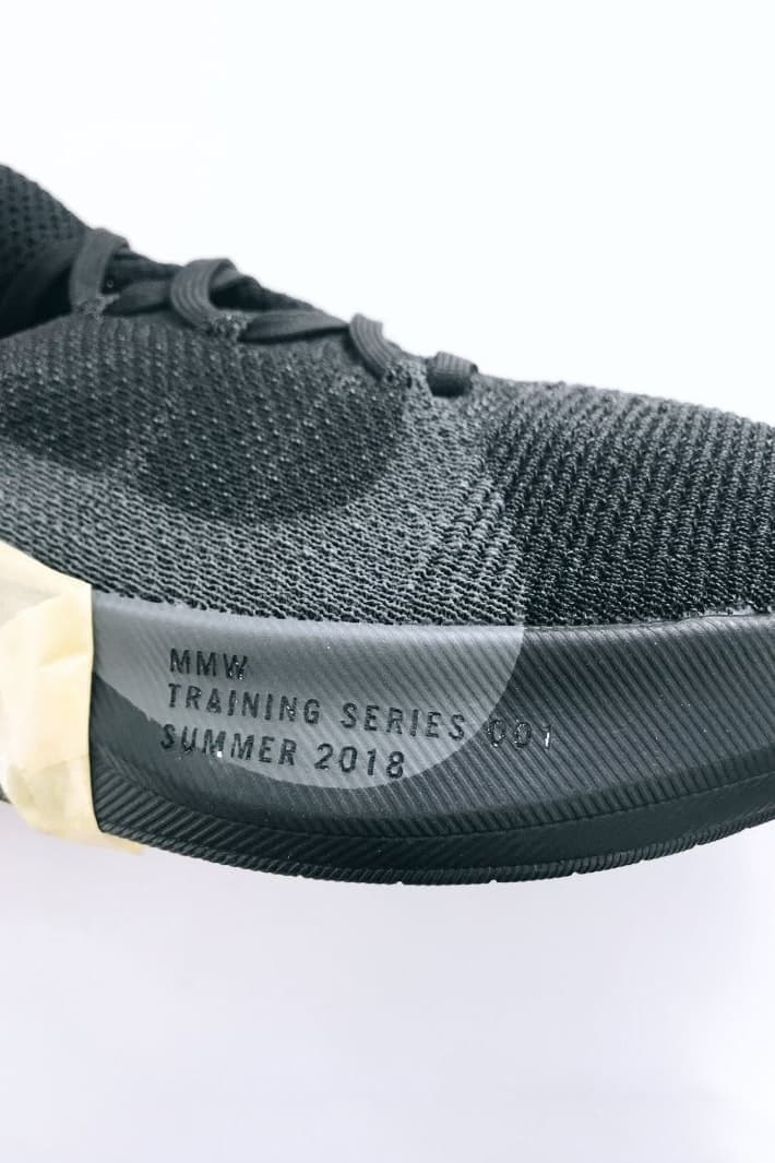 ALYX 率いるマシュー・ウィリアムスが Nike とのコラボ Vapor Street Flyknit のディテール画像を公開 ミッドソールには“MMW Training Series 001 Summer 2018”の刻印が…… Nike ナイキ ALYX アリクス Matthew M. Williams マシュー・ウィリアムズ MMW Training Series 001 Summer 2018 Vapor Street Flyknit スウッシュ 7月12日 HYPEBEAST ハイプビースト