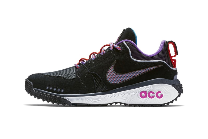 Nike ACG Dog Mountain Black white pink trail runner shoes