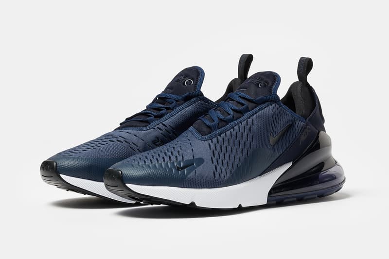 モダンかつクラシックな印象を放つネイビーカラーの Nike Air Max 270 新色モデルが登場 ナイキ エアマックス スニーカー HYPEBEAST ハイプビースト