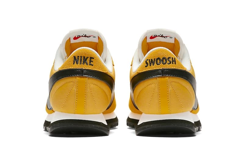 Nike がヴィンテージのランニングモデルを彷彿させる新作 Pre-Love OX を発表 ランニング界に革命を起こした不朽の名作のDNAを現代へと継承した〈Nike〉の新たな意欲作 〈Nike（ナイキ）〉と聞くと、やはりJordanシリーズやAir Maxなどを想像しがちだが、創設者であるBill Bowerman（ビル・バウワーマン）は元々陸上のトラックフィールドコーチであり、ブランドのルーツはランニングにある。その〈Nike〉を一流ブランドへと押し上げたのは他でもない、Billが開発した不朽の名作、Cortezだろう。その洗練されたフォルムと優れたクッショニングはスニーカーシーンに革命をもたらし、CortezのヴィンテージはWaffle RacerやLD-1000などと並び、伝説として現代に語り継がれている。  その〈Nike〉がブランドの原点に立ち返り、Pre-Love OXと題した新作を発表。山吹色を纏った本作からは、前述のランニングモデルのDNAを感じることだろう。特筆すべきディテールは、表裏を反転してあしらわれたシュータンのタグ。通常は筆記体ロゴが表に来るはずだが、Pre-Love OXでは商品説明の面を外側にしてタグが縫い付けられている。また、左右のヒールタブにも“NIKE”と“SWOOSH”の文字をそれぞれ並べ、アウトソールもAir Maxなどと比較して溝の深いものを採用している。  Pre-Love OXの発売日に関する詳細は明らかになっていないが、早ければ今年7月にもオンラインに登場する見込み。〈Nike〉はいつものごとく、『SNKRS』のアップデートを随時確認していこう。  同じくヴィンテージの香りが漂う〈Nike ACG〉の 2018年春夏コレクションもお見逃しなく。 HYPEBEAST