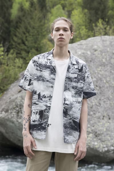 Off-White™ がアウトドア好きに贈る2019年クルーズコレクション タイダイ、ペイント加工デニム、カモフラ柄のダウンジャケットなど、“印象派”をキーワードに芸術的なアイテムとアウトドアウェアを同時提案 Air Jordan 1の新色発売に注目が集まるVirgil Abloh(ヴァージル・アブロー)が、本業の〈Off-White™(オフホワイト)〉から2019年クルーズコレクションのルックブックを公開した。“Impressionism(印象派)”と題した今季は、そのタイトルを汲み取り、キーピースに絵画的な要素を追加。大自然は背に撮影されたフォトセットでは、デニムジャケット&パンツやカモフラ柄のプロダクト、開襟シャツなど、Virgilの芸術性を感じさせるプロダクトとともに、再解釈されたマウンテンジャケットやダウンといったアウトドアウェアをクローズアップしている。 その他にもショルダーバッグやウエストポーチ、スニーカー、サンダルなどの新作も顔を覗かせる〈Off-White™〉の2019年クルーズコレクションは、今年後半に〈Off-White™〉の直営店ならびにオンラインストアにデリバリー予定。少し気が早いかもしれないが、上のフォトギャラリーより、今Virgilが〈Off-White™〉から提案したいスタイルをチェックしてみてはいかがだろうか。 あわせて、Andy Warhol(アンディ・ウォーホル)やJasper Johns(ジャスパー・ジョーンズ)が活躍した60年代のソーホーに着想を得た〈Off-White™〉と『The Webster(ザ・ウェブスター)』の限定カプセルもお見逃しなく。
