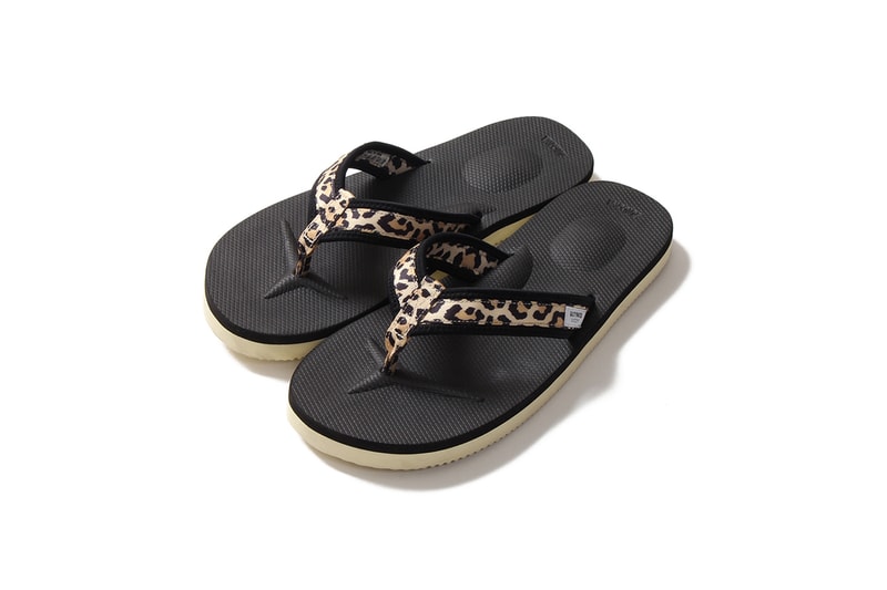 SUICOKE x WACKO MARIA より主役級の活躍が期待できるコラボサンダルが登場 ビーチサンダルとフラットサンダルの2型を〈WACKO MARIA〉のオリジナルレオパードでカスタマイズ