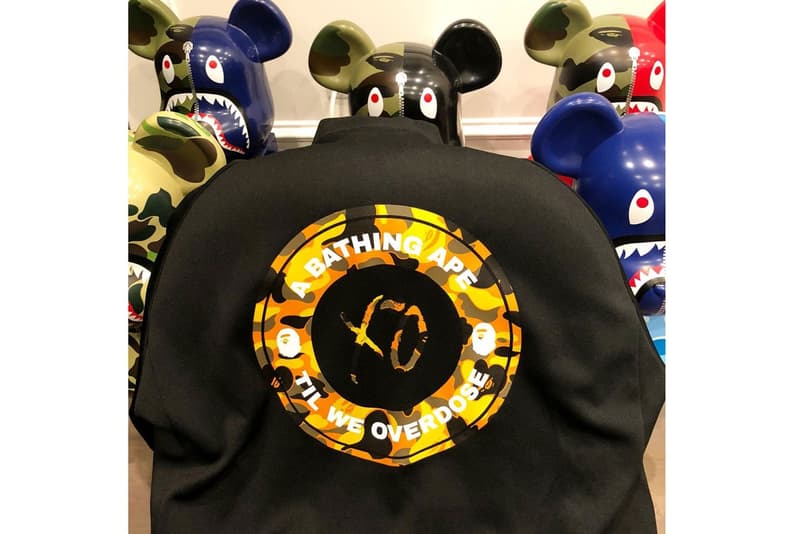 The Weeknd が BAPE®️ とのコラボレーションを示唆 お馴染みのカモ柄にThe Weekndのトレードマーク“XO”が浮かび上がる
