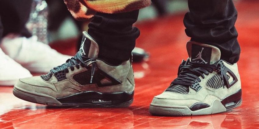 Jordan Brandとの次作コラボシューズと思しき1足をトラヴィス  