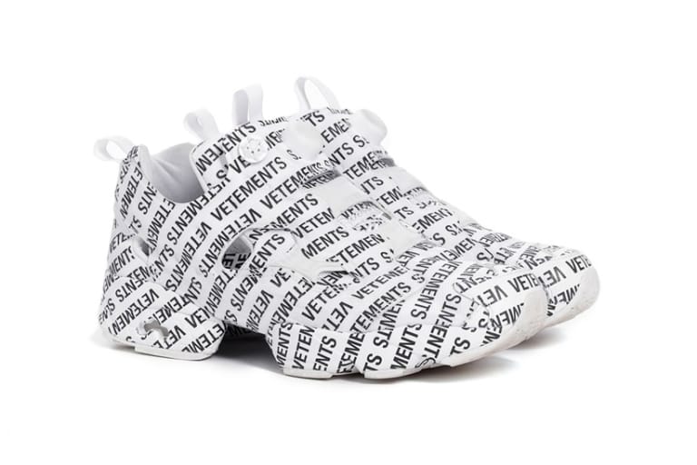 Vetements x Reebok よりインパクト抜群のモノグラム柄を落とし込んだ新作コラボ InstaPump Fury が登場