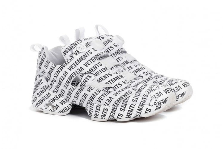 Vetements x Reebok よりインパクト抜群のモノグラム柄を落とし込んだ新作コラボ InstaPump Fury が登場