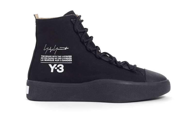 Y-3 が2018年春夏の新作スニーカー Bashyo をリリース 漆黒のミッドカットに分厚いラバーソールを搭載したファッションフォワードな一足