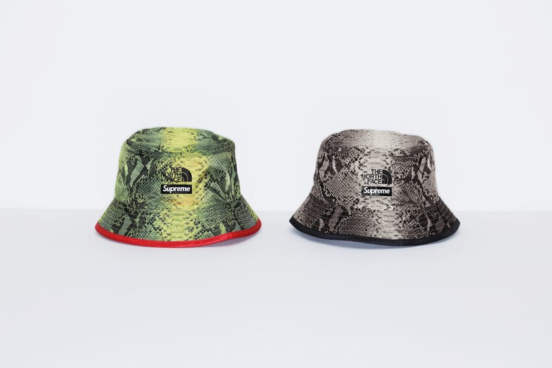 supreme x tnf bucket hat