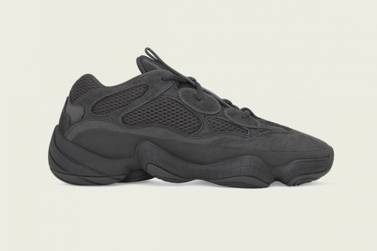 adidas YEEZY 500 “Utility Black” を鮮明に捉えたビジュアルが公開