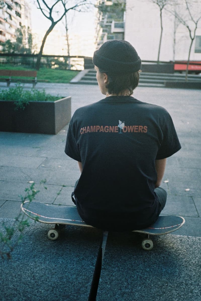 ベルリンに拠点を置く新鋭ストリートブランド Champagne Towers が日本初上陸 若さ溢れるブランドモットーを投影させたどこか癖になる逸品がラインアップ Steffen Grap ステファン・グラップ Karo Rose カロ・ローズ Champagne Towers シャンパンタワーズ Save Water, Drink Champagne フーディ フォトTシャツ 写真集 CANDY FAKETOKYO.com HYPEBEAST ハイプビースト