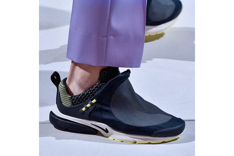 COMME des GARÇONS Homme Plus が Nike との最新コラボフットウェアをパリで披露 ベースモデルとなったのは、足首を覆う2枚のアッパーデザインが魅力のAir Presto Foot Tent CDG シーディージー COMME des GARÇONS コム デ ギャルソン Nike ナイキ COMME des GARÇONS Homme Plus 2019年春夏コレクション Air Presto Foot Tent エア プレスト フット テント ソールユニット トグル HYPEBEAST ハイプビースト