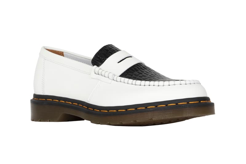 STÜSSY x Dr. Martens よりエッジィな表情を醸す新作コラボシューズが登場 Henley Penton Loaferにイエローステッチ&エンボス加工でストリートの香りを付与 Joy Division ジョイ・ディヴィジョン New Order ニュー・オーダー Peter Saville ピーター・サヴィル Dr. Martens ドクターマーチン STÜSSY ステューシー グリーン ブラック チェリーレッド ホワイト Henley Penton Loafer ヘンリーペントンローファー クロコダイル イエローステッチ 6月29日 オンラインサイト HYPEBEAST ハイプビースト