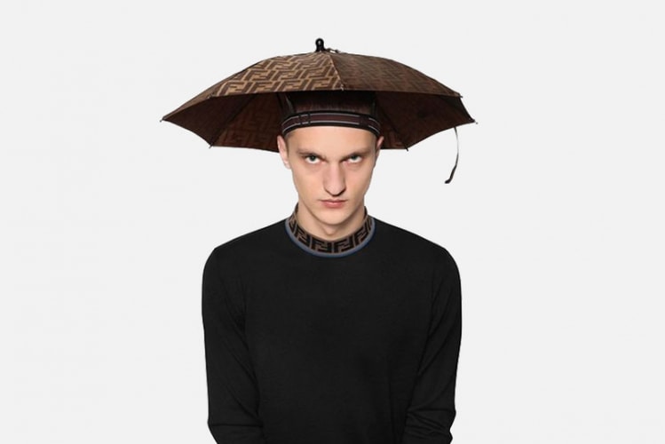FENDI より傘とヘッドバンドを合体させた斬新な雨具が登場