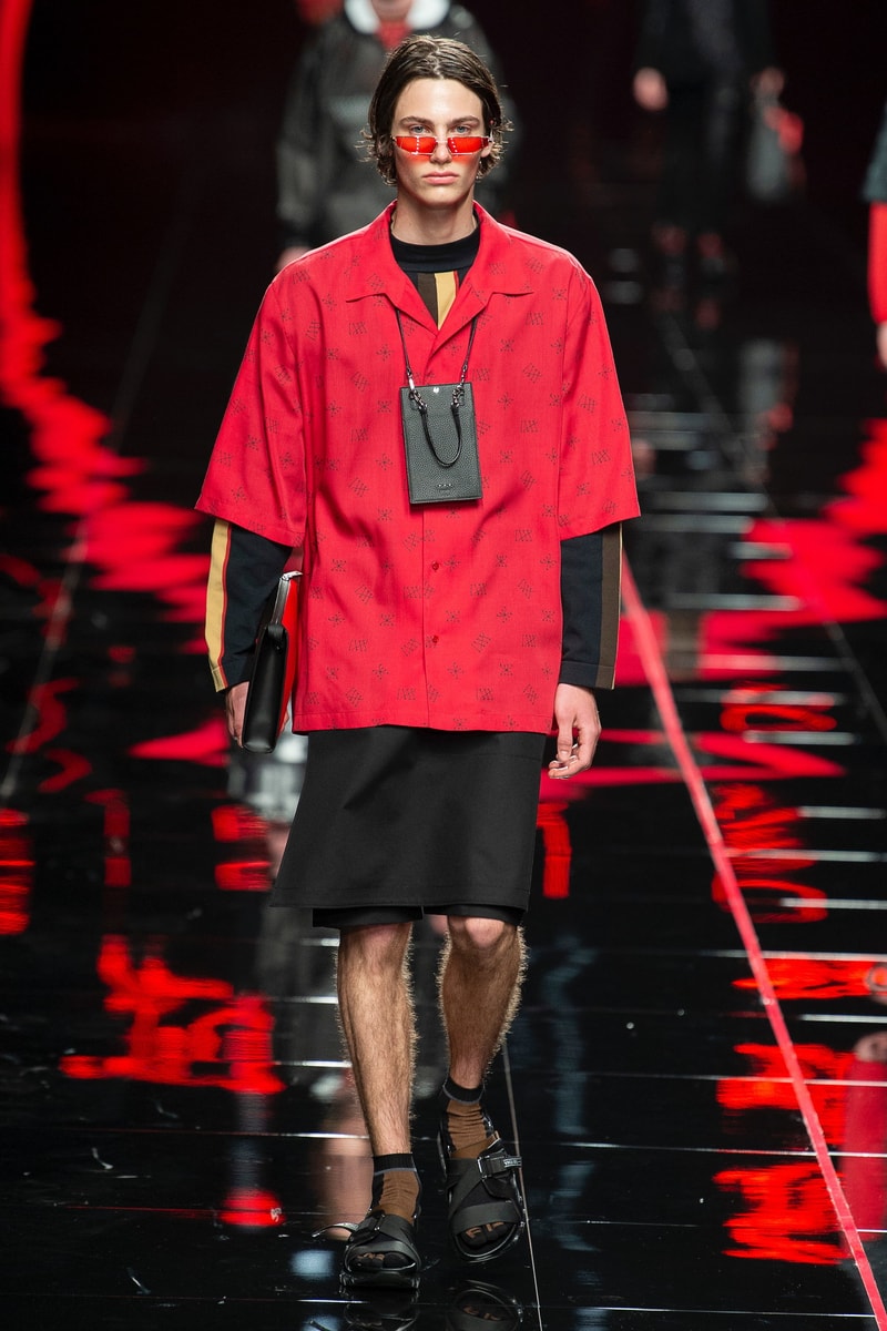 伝統的なアイテムに現代のトレンドを投影させた FENDI 2019年春夏メンズコレクション SF映画バリの攻撃的なカラーサングラスや総柄アイテムが今季の目玉　RIMOWA リモワ FENDI フェンディ イタリア ミラノ 2019年春夏コレクション シンボリック ストリート モード HYPEBEAST ハイプビースト