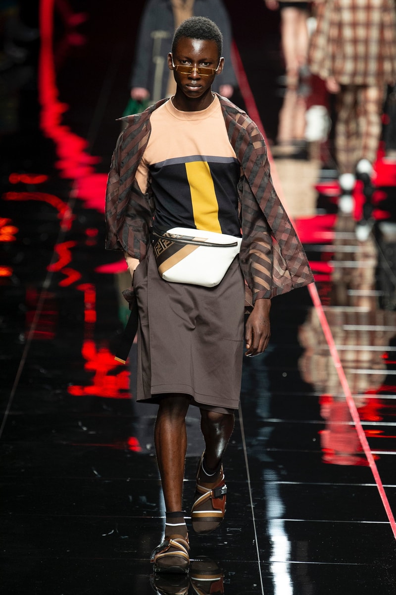 伝統的なアイテムに現代のトレンドを投影させた FENDI 2019年春夏メンズコレクション SF映画バリの攻撃的なカラーサングラスや総柄アイテムが今季の目玉　RIMOWA リモワ FENDI フェンディ イタリア ミラノ 2019年春夏コレクション シンボリック ストリート モード HYPEBEAST ハイプビースト