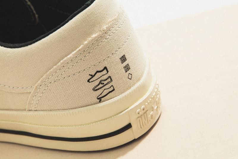 Midnight Studios x Converse のコラボレーションモデルにクローズアップ 裏表を反転させたChuck Taylor ’70とOne Starが登場 Shane Gonzalez(シェーン・ゴンザレス)のティーザー公開によりその存在が気になっていた人も多いであろう、〈Midnight Studios(ミッドナイト スタジオ)〉と〈Converse(コンバース)〉のコラボレーションシューズにクローズアップ。本コレクションでは、Chuck Taylor All Star ’70とOne Starの2型の裏表を反転させることで、斬新ながらも大きな違和感を感じることのない生成りのキャンバススニーカーを展開する。 Chuck Taylorはシグネチャーであるアンクルパッチまで内側へ隠れてしまっているものの、通常は見えることのないシュータン裏のディテールが顔を覗かせ、一方のOne Starはサイドの星がステッチで表現されているため、どことなくオリジナルに近い外観となっている。また、どちらのモデルにも〈Midnight Studios〉と〈Converse〉のブランディングを配したシューレースをループ。若きShaneのクリエイティブマインドを落とし込んだChuck Taylor All Star ’70とOne Starは現在、厳選された一部リテーラーにて販売中だ。 あわせて、〈Converse〉が日本で立ち上げた国内初のスケートボーディングライン〈CONVERSE SKATEBOARDING〉の情報もチェックしておこう。