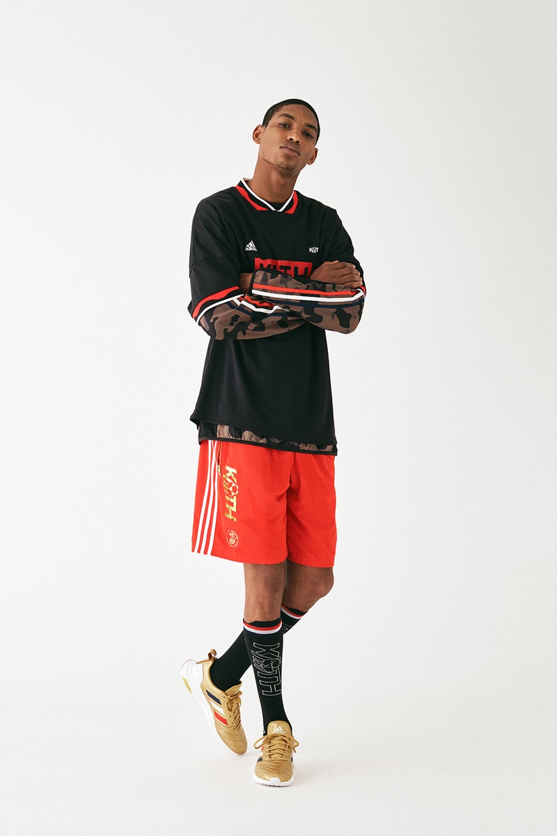 KITH x adidas よりアメリカ代表に敬意を表したコラボコレクション第3弾が登場 星条旗を再構築したサッカーウェアやW杯優勝トロフィーを彷彿とさせる黄金のコラボフットウェアがラインアップ Louis Vuitton ルイ・ヴィトン Dior ディオール Ronnie Fieg ロニー・ファイグ Virgil Abloh ヴァージル・アブロー KITH キス adidas Football アディダス フットボール 2018 FIFAワールドカップ ロシア アメリカ代表 サッカージャージ 90年代チック ゴールキーパーシャツ Primeknit UltraBOOST 6月29日 オンラインサイト HYPEBEAST ハイプビースト