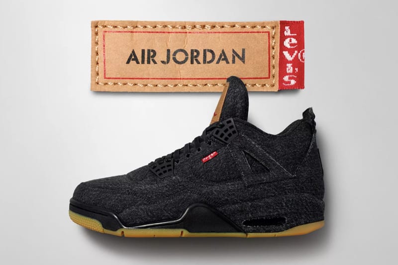 Levi’s® x Air Jordan 4 “Black” のオンライン発売情報が SNKRS 上に登場