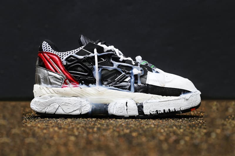 Maison Margiela よりダーティな装飾を纏った最新フットウェアが登場 “フランケンシュタインの怪物”を想起させるド派手スニーカーを今すぐチェック Maison Margiela メゾン メルジェラ Fusion Sneakers ダクトテープ HYPEBEAST ハイプビースト