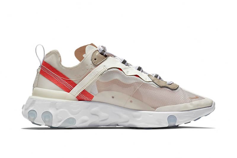 話題性抜群の新作 Nike React Element 87 の公式ビジュアルが登場 半透明素材のアッパーと歪なソールユニットを融合させた注目作が遂にドロップ UNDERCOVER アンダーカバー 2018年秋冬コレクション Nike React Element 87 ナイキ リアクト エレメント 87 Nike ナイキ 公式ビジュアル NIKE.COM Reactフォーム 半透明 160ドル 約17,598円 PlayStation Air Force 1 Low Air Max 95 “Juventus” HYPEBEAST ハイプビースト