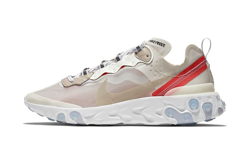 話題性抜群の新作 Nike React Element 87 の公式ビジュアルが登場 半透明素材のアッパーと歪なソールユニットを融合させた注目作が遂にドロップ UNDERCOVER アンダーカバー 2018年秋冬コレクション Nike React Element 87 ナイキ リアクト エレメント 87 Nike ナイキ 公式ビジュアル NIKE.COM Reactフォーム 半透明 160ドル 約17,598円 PlayStation Air Force 1 Low Air Max 95 “Juventus” HYPEBEAST ハイプビースト