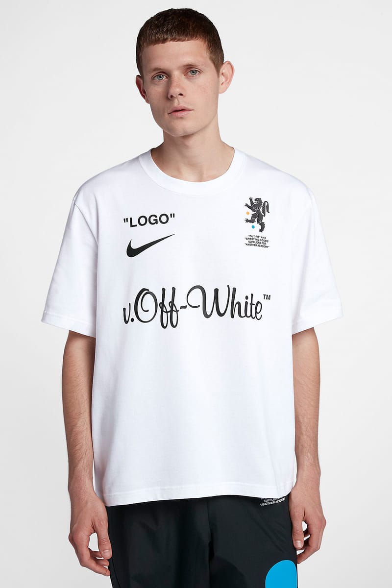 大安売りoff white x Nike サッカーゲームシャツ トップス