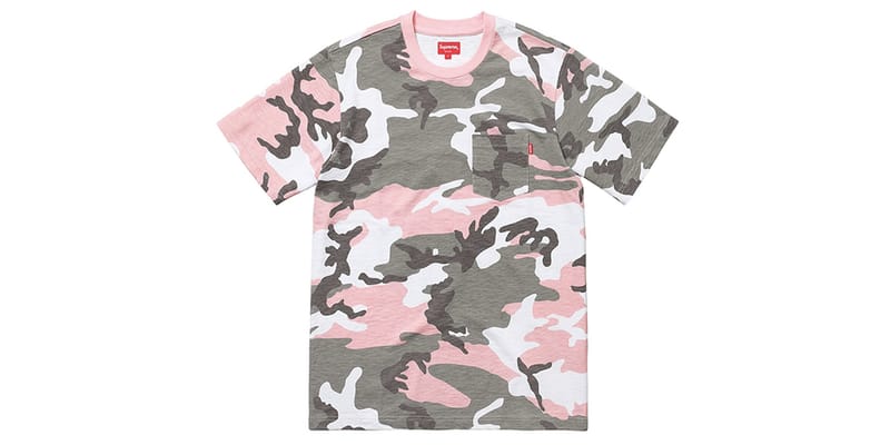 supreme camouflage t shirt