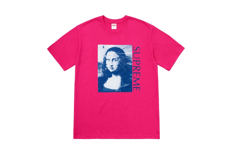 モナ・リザや Gonz の新ロゴが登場する Supreme 2018年夏のTシャツコレクション 売上金はトランプ政権の移民へ対するポリシーで損大な被害を受ける子供や家族たちに寄付 〈Supreme（シュプリーム）〉の2019年春夏シーズンもいよいよ最終盤に突入。そして、今週末の#WEEK19の目玉は、今季の第2弾となるTシャツコレクションだろう。  いつもと同じく、U.S.製のコットンボディで構成される最新デリバリーは、〈Sup〉らしい遊びを感じさせるラインアップとなっている。ヒンドゥー教の神の一柱であるガネーシャを筆頭に、叩き割ったようなオーバーレイがかかるモナ・リザ、マルチカラーの宝石ロゴやタコなど、各種Tシャツのフロントには質の高いプリント技術でありそうでなかったグラフィックが施されている。また、GonzことMark Gonzales（マーク・ゴンザレス）デザインのS/Sも登場し、6月30日（土）には合計7種類のTシャツが様々なボディカラーで展開されることとなる。  なお、前述のサマーTシャツの売上は、Donald Trump（ドナルド・トランプ）政権の移民へ対するポリシーで損大な被害を受ける子供たちや援助を必要とする家族たちを守る組織へと寄付されるようだ。〈Supreme〉からの寄付金は非営利団体「Act Blue」を介して、「アメリカ自由人権協会（ACLU）」やUNHCR特使のAngelina Jolie（アンジェリーナ・ジョリー）が2005年に「立ち上げた弁護を必要とする子どもたちのための組織（Kids in Need of Defense）」に届けられるという。  〈Supreme〉のTシャツコレクションのラインアップ一覧は、上のフォトギャラリーからご確認を。ちなみに、あの即完必至のスニーカーなどもリストアップした見逃したくない今週のリリースアイテム9選はもうチェック済み？