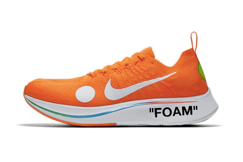 Off-White™ x Nike Zoom Fly Mercurial Flyknit の詳細情報が SNKRS 上に登場