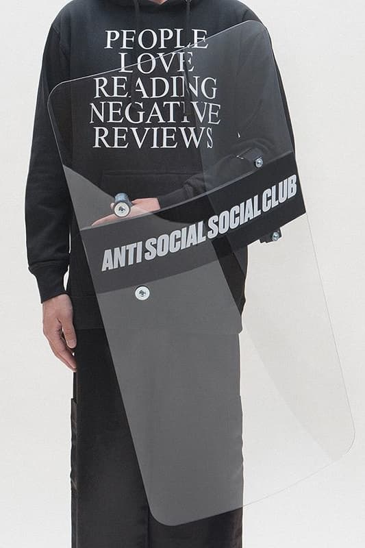 Anti Social Social Club 2018年秋冬コレクション ライオットシールド 盾 アンチ ソーシャル ソーシャル クラブ