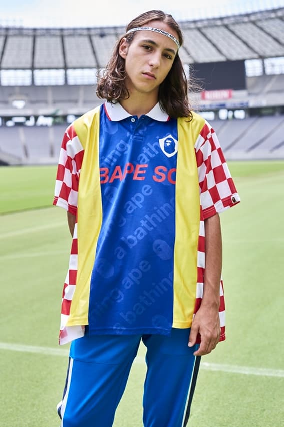 A BATHING APE ゲームシャツ football jersey（90s A BATHING APE ア 