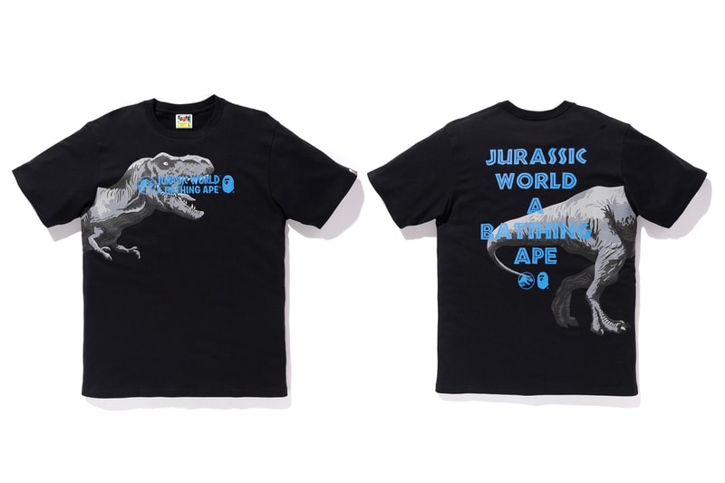A BATHING APE® より公開目前の映画『ジュラシック・ワールド』とのコラボアイテムの数々が登場
