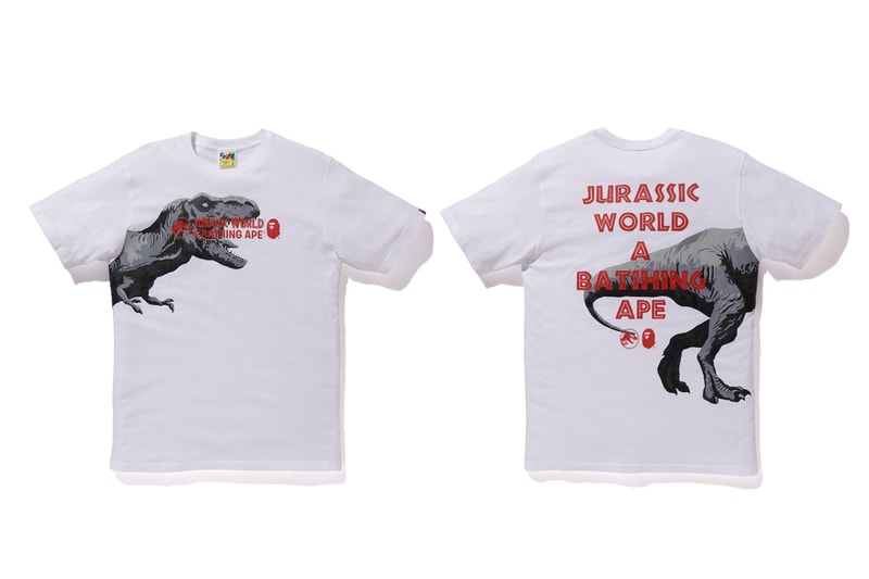 A BATHING APE® より公開目前の映画『ジュラシック・ワールド』とのコラボアイテムの数々が登場