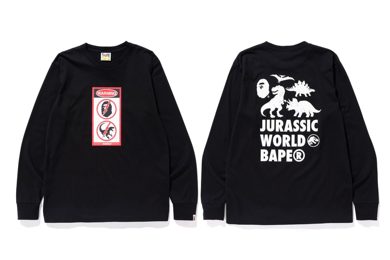 A BATHING APE® より公開目前の映画『ジュラシック・ワールド』とのコラボアイテムの数々が登場