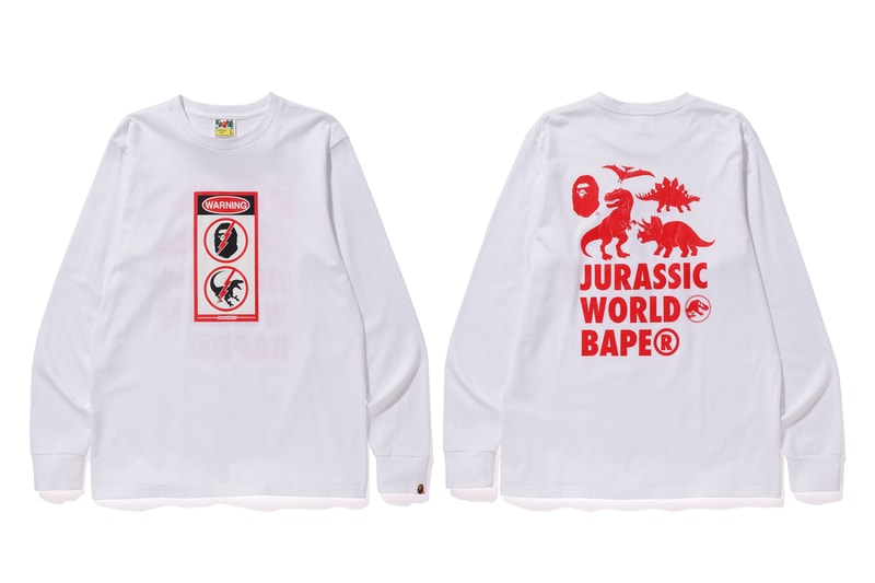 A BATHING APE® より公開目前の映画『ジュラシック・ワールド』とのコラボアイテムの数々が登場
