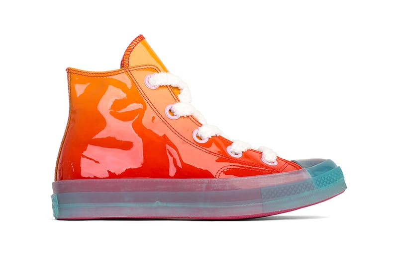 JW Anderson x Converse によるパテントレザーの眩しいコラボスニーカー第2弾が登場