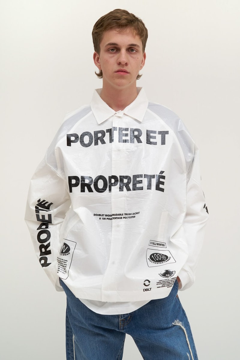 LVMH Prize で日本人初の快挙を成し遂げた doublet の2018年秋冬コレクションにクローズアップ 今最も世界から熱視線を集める井野将之のクリエイションはヘッズならずとも必見 2018 Young Designers Prize doublet ダブレット 2018年秋冬シーズン ルックブック 井野将之 ベドジャン スーベニアジャケット ロングスリーブカットソー 画像準備中 ベルト 柄ソックス HYPEBEAST ハイプビースト