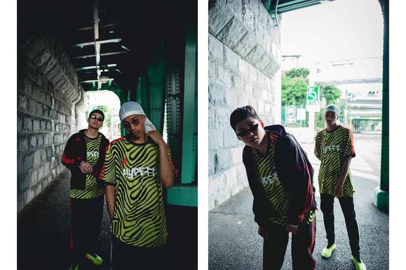 HYPEBEAST の仮想フットボールチーム HYPEFC が履きこなす adidas “Energy Mode” パック 「2018 FIFA ワールドカップ」モデルのシューズパッケージと共に、リアルと理想を紐づけたストリート志向のフットボールスタイルを体現 「2018 FIFA ワールドカップ」では数々のドラマが生まれ、そのプレーひとつひとつに世界が感動した“W杯らしいW杯”であったように思える。中でも、日本代表はもちろんのこと、幾度となくネットを揺らした公式球Telstar 18の提供など、オフィシャルスポンサーとして大会を全面的にサポートした〈adidas(アディダス)〉の貢献度は、言葉では説明できないほどのものである。 無論、優勝国フランスの心臓としてピッチを躍動したPaul Pogba(ポール・ポグバ)がピッチで着用したPREDATOR 18や、エジプトで孤軍奮闘したMohamed Salah(モハメド・サラー)のX18など、〈adidas〉がW杯モデルとして展開した“Energy Mode”パックにも言及せずにはいられない。 そこで『HYPEBEAST』と〈adidas〉は、素晴らしい大会となった「FIFAワールドカップ2018」のクローズドプロジェクトとして、“もしもHYPEBEASTがサッカーチームを所有していたら”というコンセプトの下、スペシャルエディトリアルを制作。本企画のメインテーマである「HYPEFC」は、〈adidas Football〉の全面的なバックアップを受け、プレーヤーのみならず、デザイナー、トラックメーカー、スタイリスト/コーディネーター、フォトグラファー/ビデオグラファーなど、「Here to Creat」を体現する“スタイルのある”クリエイターを擁したストリート志向の仮想フットボールクラブである。 Pogbaのみならず、宇佐美貴史らも着用したソーラーイエロー/コアブラック/ソーラーレッドのPREDATOR 18は、シューレース&シュータンのない甲周り完全一体型で、瞬時のボールコントロールでピッチを支配するプレーヤーのために開発されたコントロールスキンアッパーを特徴とし、ストリートモデルのPREDATOR TANGO 18.1 TRにはクッション性と反発性に優れるBOOST™️フォームを搭載。また、フットボールブルーのアッパーのアウトサイド上にソーラーイエローのスリーストライプスを配置したX TANGO 18+ TFは、高速スプリントに貢献する軽量性と薄さを追求したスピードメッシュアッパーの機能性を、優れた軽量性とホールド性を提供する鷹の爪を模ったクローカラーと3D形状のヒールクッションがサポートしてくれる。同じく、Xの系譜を引くX 18.1 TRは、Xにインスパイアされたストリート向けのシューズ。本作はオールブルーの爽やかな仕上がりにより、オフコートでも確かな存在感を放ってくれるはずだ。 そして、今回は「2018 FIFA ワールドカップ」の記念フィルム“CREATIVITY IS THE ANSWER”でPogbaが着用していたTANGO ANT ジャージーをカスタムした「HYPEFC」のオリジナルチームジャージも製作。一種のフットボールハブ/プラットフォームである「HYPEFC」というフィルターを通して、リアルと理想を紐づけたフットボールスタイルを体現したフォトセットを是非、上のフォトギャラリーから堪能していただきたい。“Energy Mode”パックで展開される各モデルの購入は、『アディダス オンラインショップ』からどうぞ。
