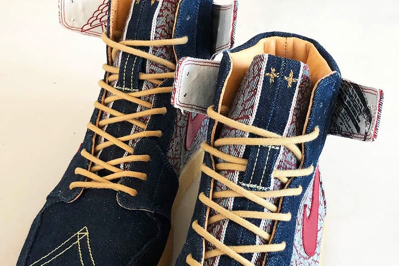 新鋭カスタマイザーが世界中のヘッズを虜にする Levi’s® 501 仕様の Air Jordan 1 を製作 10年前にリリースされた“あの名作”を着想源に今最も旬なカスタムスニーカーが登場 Levi’s® リーバイス Jordan Brand ジョーダン ブランド Air Jordan 4 Air Jordan 1 23/501 Denim Pack スウッシュ セルビッチ HYPEBEAST ハイプビースト