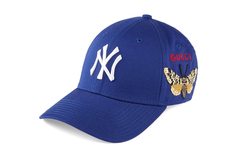 Gucci x ニューヨーク・ヤンキースの異色コラボより最新アクセサリーコレクションが登場 ブランドの代名詞的存在である動物/植物モチーフや“GUCCY”のロゴパッチ＆刺繍を球団のスーベニアグッズにセット One Direction ワン・ダイレクション Harry Styles ハリー・スタイルズ Gucci グッチ 2018年秋冬コレクション MLB ニューヨーク・ヤンキース ベースボールキャップ ビーニー マフラー SEGA GUCCY 刺繍 ワッペン Gucci.com HYPEBEAST ハイプビースト