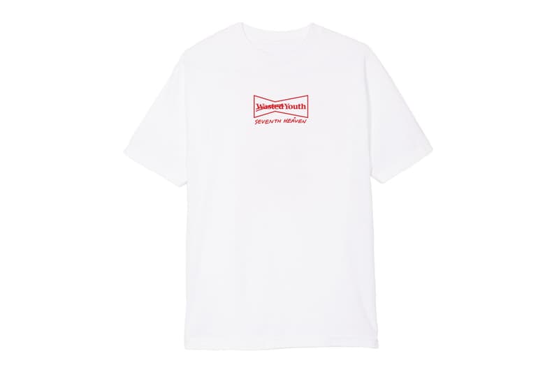 SEVENTH HEAVEN x Wasted Youth の限定Tシャツが NUBIAN HARAJUKU でゲリラリリース決定 今世界で最も注目すべきIt BoyであるJohn RossとVERDYのスペシャルコラボが実現 移転後、さらなる進化を遂げた『NUBIAN HARAJUKU 』がSpaghetti Boys(スパゲッティ ボーイズ)に続く新たな企画を仕掛けるようだ。今回はストリート/ヒップホップシーンのIt BoyであるJohn Ross(ジョンロス)主宰の〈SEVENTH HEAVEN(セブンス ヘブン)〉を招聘し、2日限定のポップアップを開催。John Rossについて前置きをしておくと、彼は独特な着こなしが世界中の感度の高い人々から視線を集め、現在のヒップホップシーンを賑わせるLil Uzi Vert(リル・ウージー・ヴァート)やPlayboi Carti(プレイボーイ・カルティ)などといった若手気鋭ラッパーらと親交が深いことでも知られるアメリカ・ロサンゼルスを拠点とするインフルエンサーである。 『NUBIAN HARAJUKU 』では〈SEVENTH HEAVEN〉のフルコレクションを日本国内で初展開。さらに、今回は今、東京ストリートで最もホットなアーティストと言っても過言ではないVERDY(ヴェルディ)の〈Wasted Youth(ウェイステッド ユース)〉と限定Tシャツをゲリラリリース。〈Wasted Youth〉お馴染みのグラフィックに遊びをきかせた1枚は、是が非でも手に入れておきたいところだろう。 ポップアップの会期は7月14日(土)、15日(日)となっているが、購入を検討している方は事前に『NUBIAN』のブログに記載されている注意事項をチェックしておこう。なお、当日はJohn Rossも訪れるスペシャルイベントも開催されるほか、シークレットアイテムも販売されるとのことなので、そちらもお楽しみに。