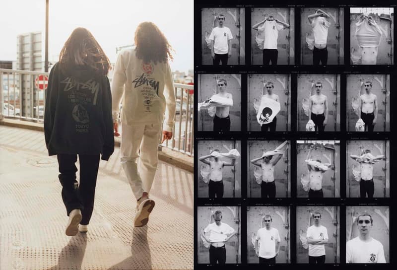 ステューシー i-D コラボ Tシャツ ホワイト ブラック