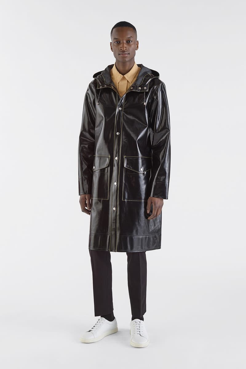 MARNI x Stutterheim より随所にこだわりを宿したコラボレインコート第3弾が登場 ステッチやパネリングなど〈MARNI〉らしい遊び心を宿した究極の雨具を今すぐチェック Stutterheim ストゥッテルハイム MARNI マルニ ゴム加工コットン オンラインストア HYPEBEAST ハイプビースト