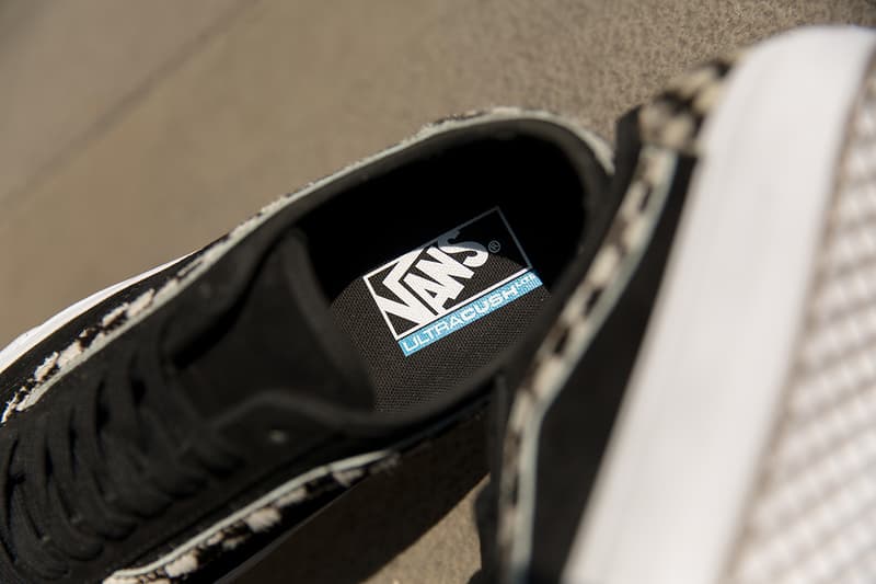 ありそうでないデザインを採用した Vans x size? Style 36 “Pony Hair” パック アッパーに採用するチェッカーボードをサーフラインに取り入れるなど、スニーカーを熟知した『size?』ならではのギミックが購買意欲を駆り立てる